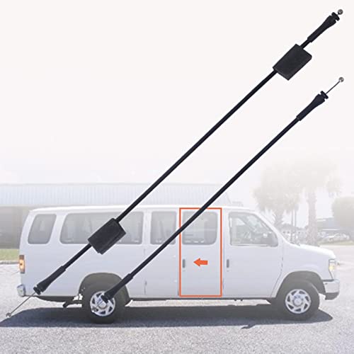 Poweka Side Door Latch Release Cable Compatible with Ford E150 E250 E350 Vans 1992-2013 Econoline Super Duty Cargo Door Right Side Hinged Cargo Door Replacement Replace 6C2Z15264A00AB 924-350