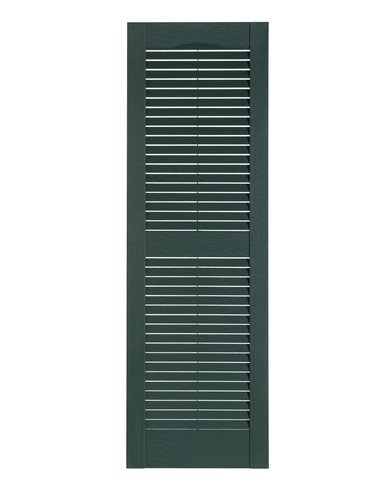 Premier Louver Exterior Decorative Shutter, Heritage Green - 15 x 43 in.