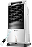 JYCCH Portable Climatiseur Refroidisseur Portable Climatiseur Ventilateur Refroidisseur d'air Silencieux Muet Super Vent Refroidissement Industrie 3-en-1 Télécommande Ventilateur De Clim