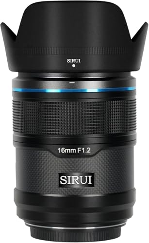 Objectif 16mm f/1.2 Sirui Sniper Fuji X grand angle APS-C focale fixe noire 16AS12X-B