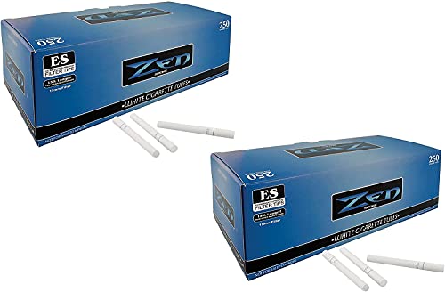 Zen King Size White Cigarette TUBES - 2 Pack Deal