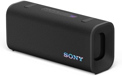 Sony ULT Field 3 Bluetooth Speaker, 48W Massive Bass, 24Hr Battery, IP67 Water/Dust/Shock/Rustproof, Hands-Free Calling, Quick Charge, Strap-Black