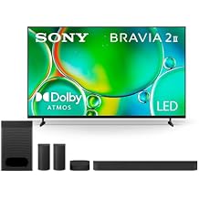 Sony BRAVIA 2 II 55-Inch 4K Ultra HD Smart TV K-55S20M2, 2025 & BRAVIA Theater System 6 5.1ch Home Theater Sound Bar Bundle