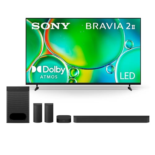 Image of Sony BRAVIA 2 II 75-Inch 4K Ultra HD Smart TV (K-75S20M2) with BRAVIA Theater System 6 5.1ch Home Theater Sound Bar Bundle