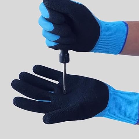 Pomya Electrical Insulated Gloves, 400V Voltage Insulating Electrician Gloves, High Voltage Gloves Flame Retardant Insulation Work Gloves, Anti Slip Rubber Cover