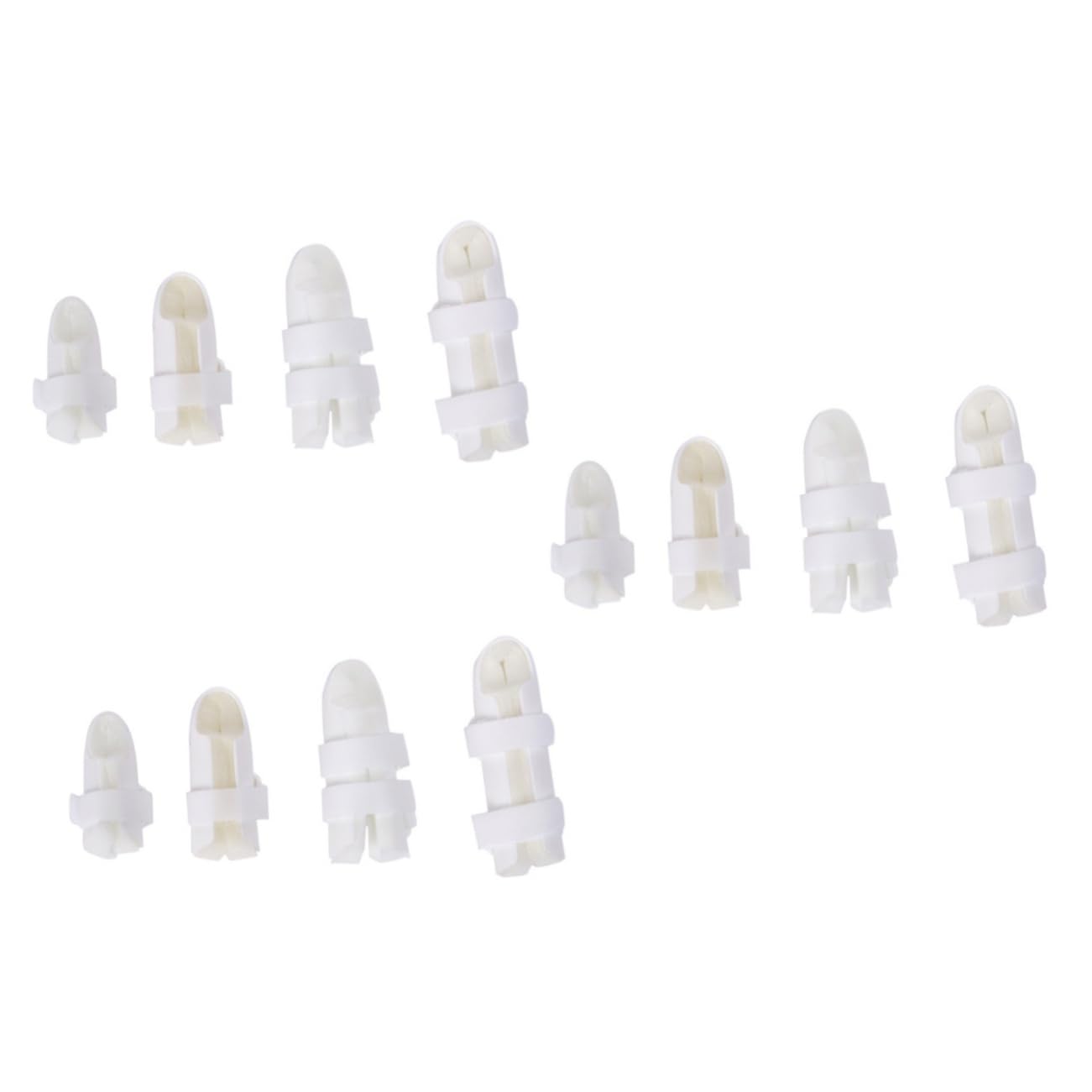 FOMIYES Sets Finger Brace Support Hook Loop Straps for Fracture Breathable Comfortable Injury Protection Pcs