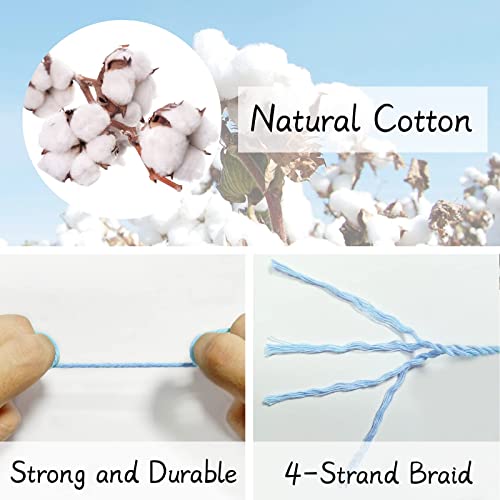 Uiopa Set of 4 Macrame Cord 3mm x 100m - Image 3