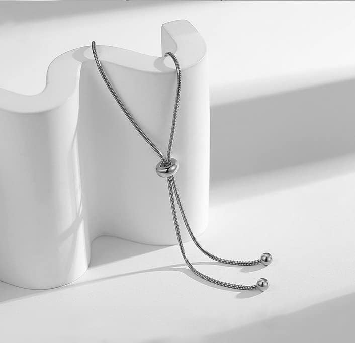 Miniatura 4 de Joya Love Gold Necklace For Women Trendy Necklaces Chain Necklace Dainty Choker Necklace For Women Snake Chain Necklaces Aesthetic Stainless Steel