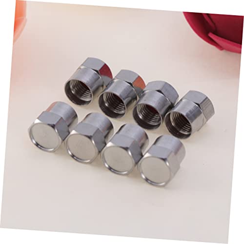 BESPORTBLE 60 piezas tapas para válvulas de neumáticos con diseño hexagonal medio, hechas de material de calidad para proteger válvulas y extender la vida útil del neumático para autos, autobuses, camiones, motocicletas y bicicletas miniatura 5