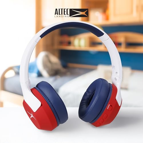 Image of Altec Lansing Kid Safe Noise Cancelling Wireless Headphones 15H Battery, 85dB Volume Limit, Foldable Design Powerful Sound, Active Noise Cancellation Perfect for Kids Ages 7+