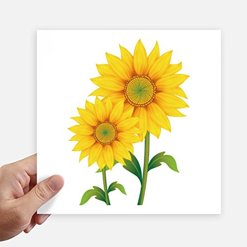 Sticker tournesol DIYthinker pour égayer votre valise et ordinateur portable