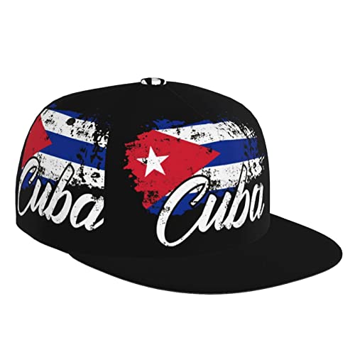 Mushroom068 Divertida gorra de béisbol con la bandera de Cuba para hombres y mujeres, bonita bandera impresa, gorra de béisbol con estampado de bandera, sombreros para mujeres y hombres, sombrero de