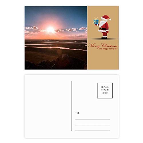 Cartes postales Père Noël pour vos vœux d'hiver en lot de 20 pièces