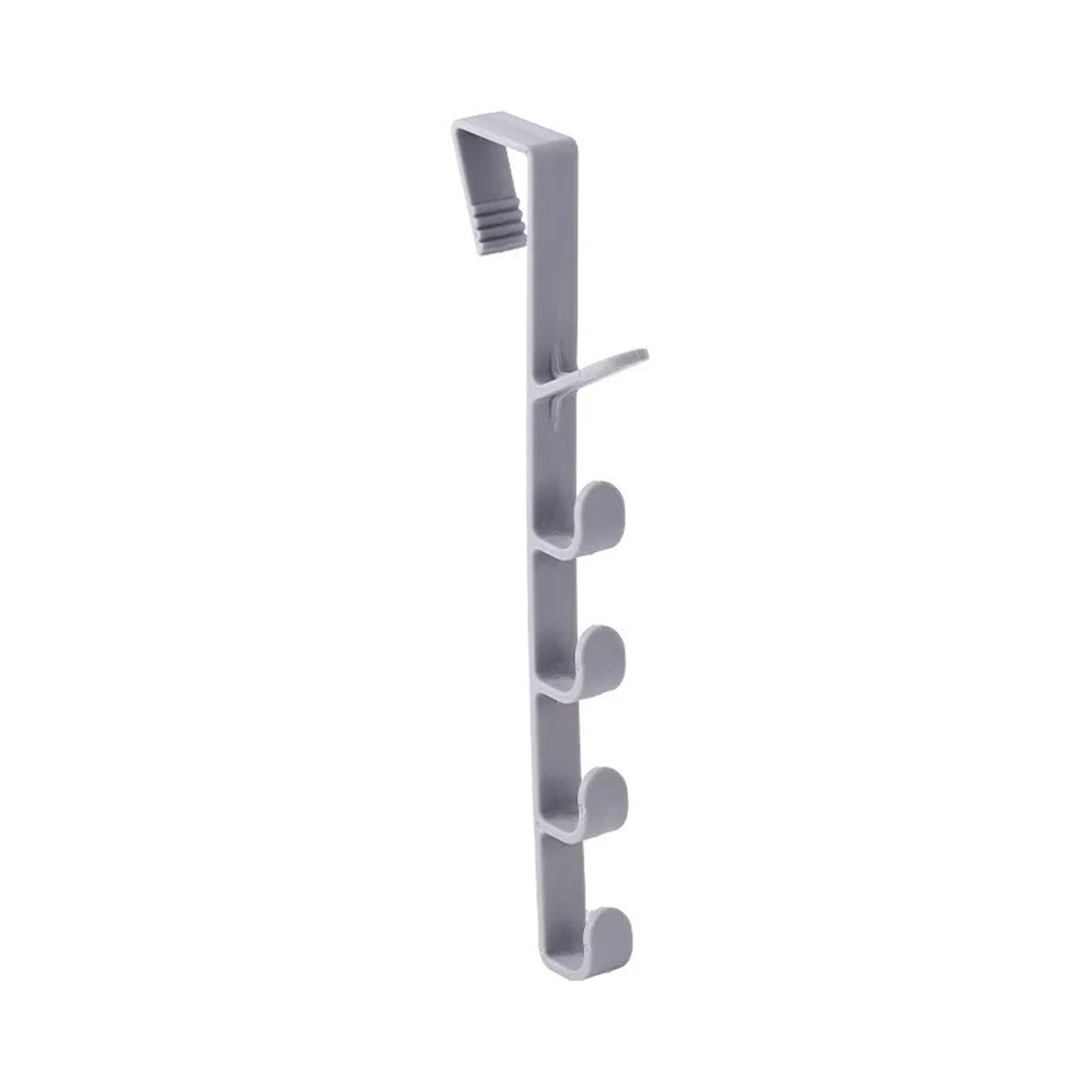Zguouzantye 1Pcs-Grey Over The Door Plastic Hanger For Clothes Hats Bags