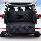 BigDean Kofferraumschutz Hund mit Seiten- und Ladekantenschutz, Hundedecke Auto Kofferraum aus 600D Oxford, wasserdicht, Kratzfest, Gesteppte Schutzmatte für viele Kombi, SUV & Kleinwagen