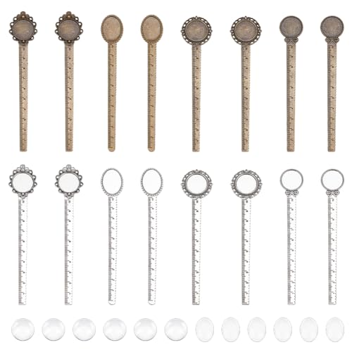 Pendentifs bronze antique pour loisirs créatifs et kit marque-page avec cabochon transparent