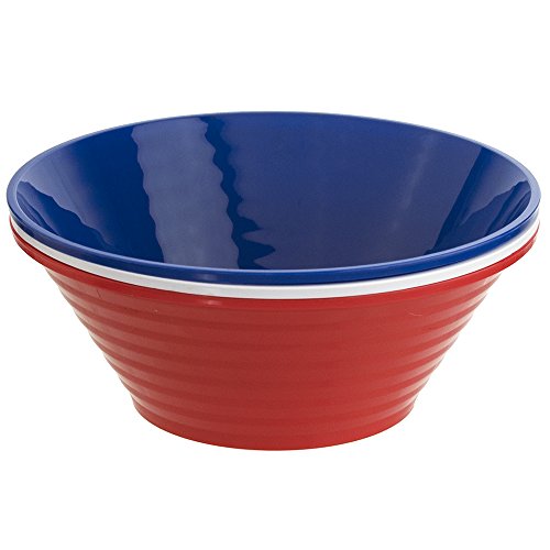 Liberty Plastic Mixing and Serving Bowls | set of 3 in 3 Assorted Colors