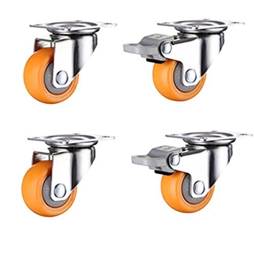 Roulettes pivotantes 50mm parfaites pour déplacer l'établi du garage ou le meuble du salon