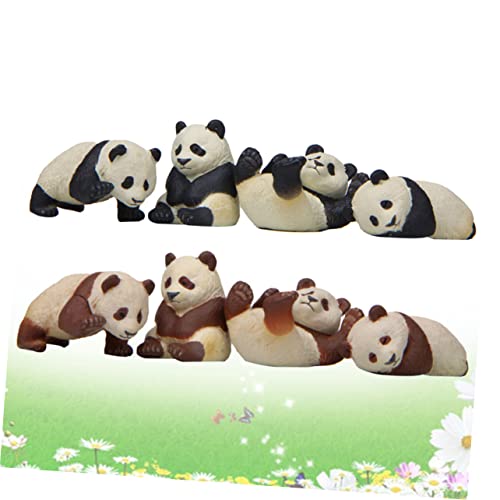 Cabilock 8 Unidades Brinquedos De Carros Infantis Ursinho De Brinquedo Estatua De Mini Animal Enfeit