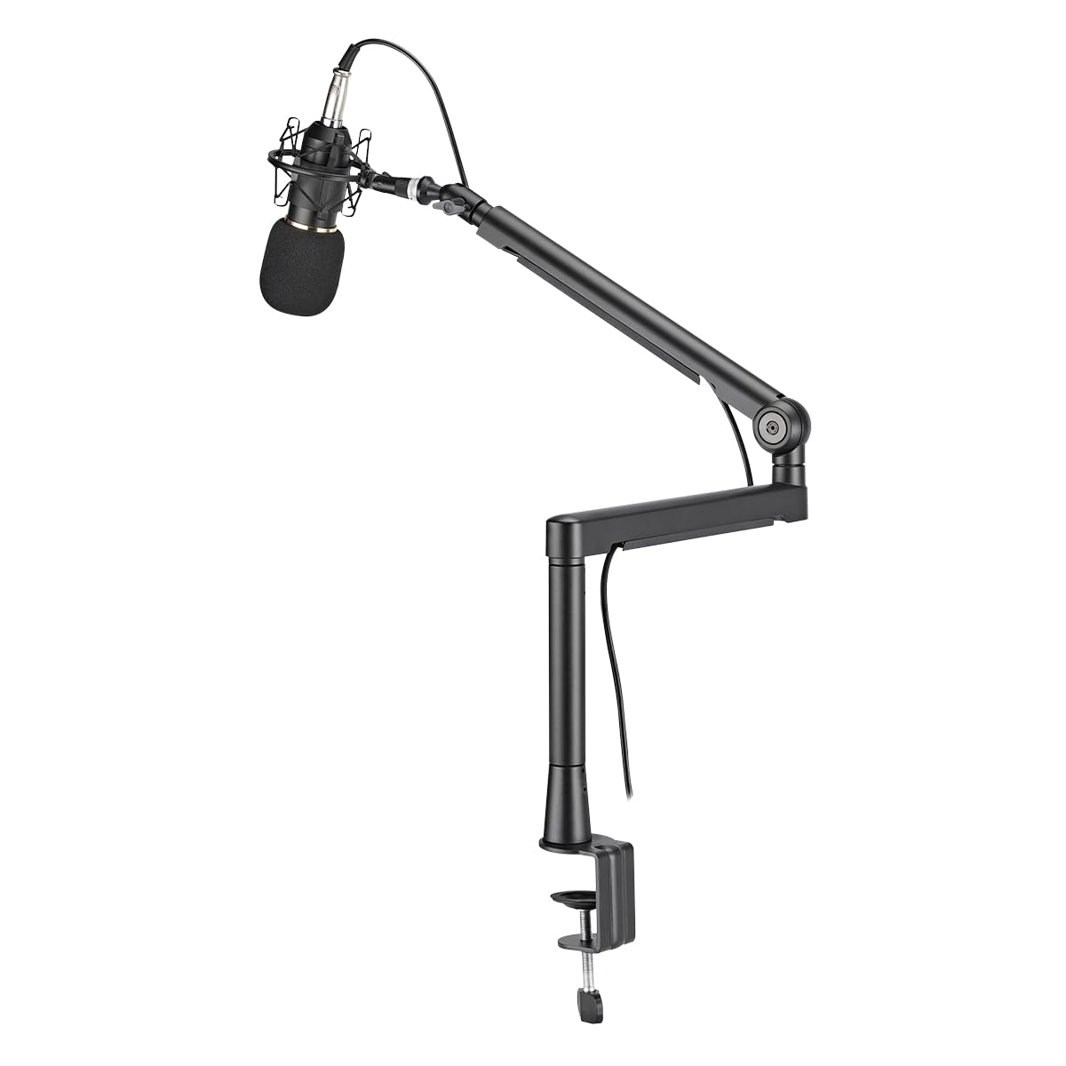 LogiLink AA0172 - Brazo de micrófono profesional con una longitud de brazo de 719 mm, 2 kg máximo, material: aluminio