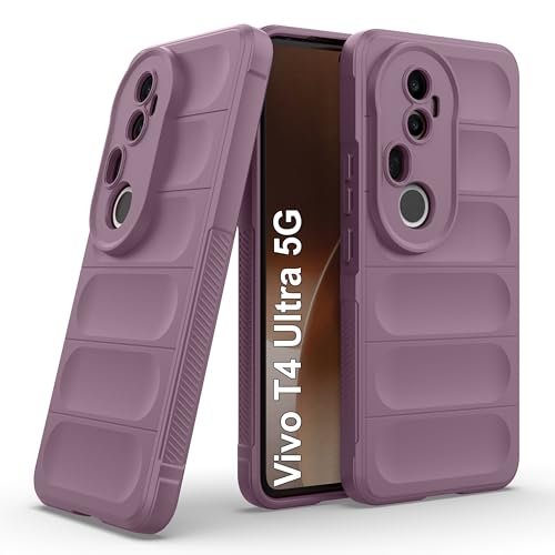 Image of Zapcase Back Case Cover for Vivo T4 Ultra 5G | Compatible for Vivo T4 Ultra 5G Back Cover | Liquid Silicon Magic Case with Camera Protection | Lavender