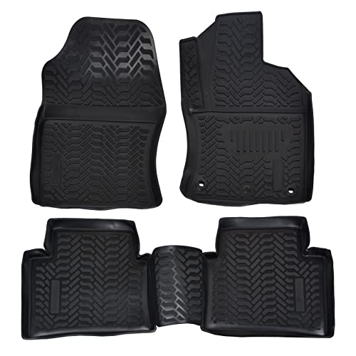 J&J AUTOMOTIVE | Tailored Rubber Set Tailored Heavy Duty Mats Tray for Prius mk3 2016-2022 4pcs