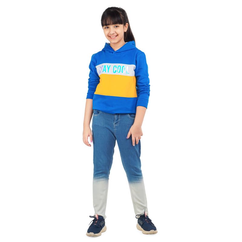 Image of Real Basics Girls Cotton Hooded Sweatshirt (Pack of 1)