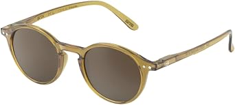Golden Green Round Sunglasses by Izipizi