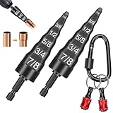 SUNJOYCO 6 in 1 Swage Tool HVAC Repairing Set with Bit Holder, Air Conditioner Copper Tube Expander Swaging Tool with 1/4