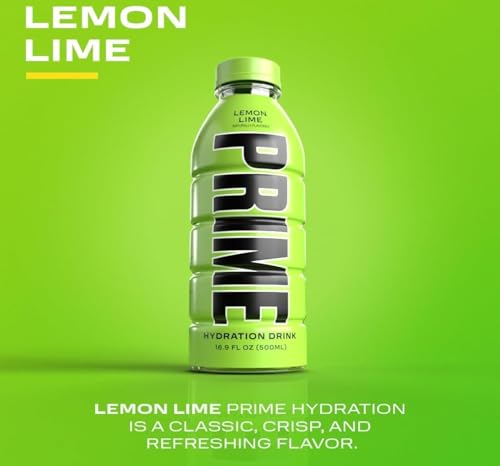 Image of Prime Hydration Drink Variety Pack, Ice Pop, Blue Raspberry, Lemon Lime and Tropical Punch,Strawberry Flavours, 500ml Each, 5 Bottles With Free Flavourito Kunafa Chocolate 20g By Decadent Foods