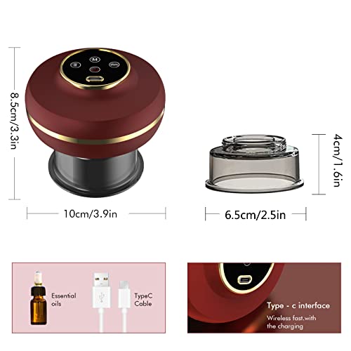 Smart Dynamic Cupping Therapy Set,3 Level Electric Smart Cupping Set,4 In 1 Cupping Set Dynamic Vacuum Therapy Machine,Gua Sha Cupping Therapy Set Suitable For Neck,Shoulder, Back And Body Massage #TOP2