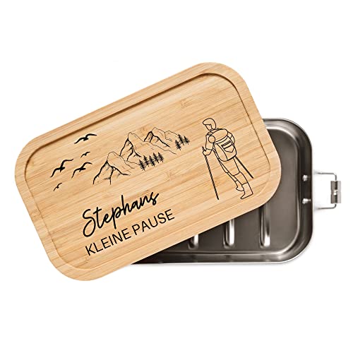 ABENTEUERNAH - Personalisierte Brotdose für Erwachsene - Individuelle und Robuste Edelstahl...