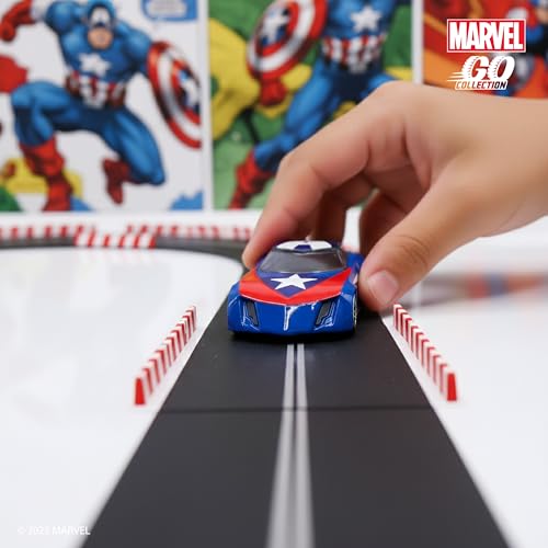Image of Marvel Go Collection | Rapid Racer 3-Pack| Iron Man, Captain America and Ant-Man | 1:64 Diecast Toy Cars | Ages 3 and Up | Collect Them All | Birthday Gift for Kids