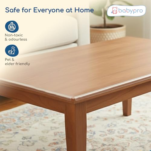 Image of BabyPro 4-Meter Silicone Edge Protector Strip for Baby Proofing, Soft Cushion & Durable Safety Guard for Sharp Furniture Edges & Corners, Peel & Stick Child Safety Bumper for Table, Bed & Desk
