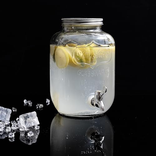 Saveur et Degustation KV7169 FONTAINE GLASGETRÄNK 4l, klar, 15 x 15 x 25,5 cm