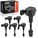 A-Premium Ignition Coils Pack for Nissan Altima Frontier Maxima Murano Pathfinder Quest Xterra Infiniti I35 QX4 Suzuki Equator 3.5L 4.0L 6-PC Set