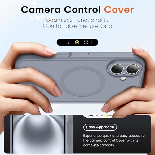 TAURI for iPhone 16 Case, Compatible with MagSafe, Grey - image 5