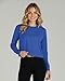 Real Essentials 5 Pack: Women's Dry-Fit Long Sleeve Crop Top - Running Workout Gym Athletic Crew Neck Shirt - Set 3, XL