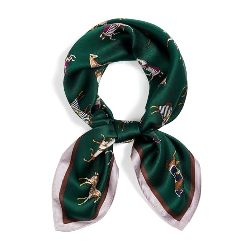 QIUTIMIY 100% Mulberry Silk Scarves for Women Lightweight 21"x21" Square