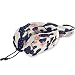 QMIN - Cuscino da viaggio con cactus tropicali e fiori, supporto per il collo in memory foam, cuscino ergonomico a forma di U, kit da viaggio per aerei, treno