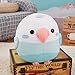 Mhtop 30/40 cm Peluche Uccellino Giocattolo farcito a Forma di Palla Pappagallo Passero Bambola Animale Volante Simpatico Cartone Animato Peluche Regalo per Bambini Pappagallo Blu About 40cm