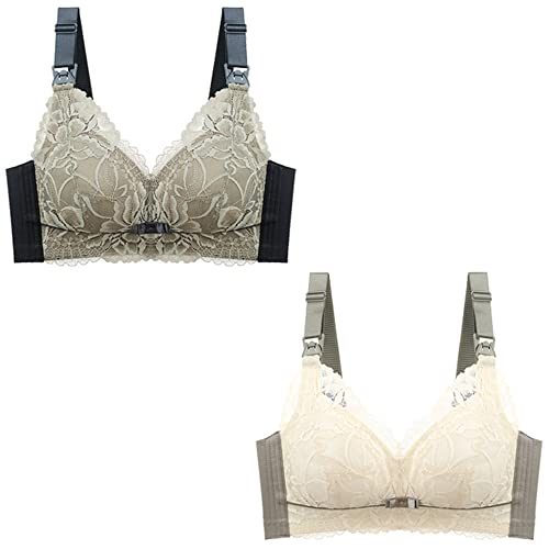 Soutien-gorge d'allaitement en dentelle sans armatures rembourré confort absolu