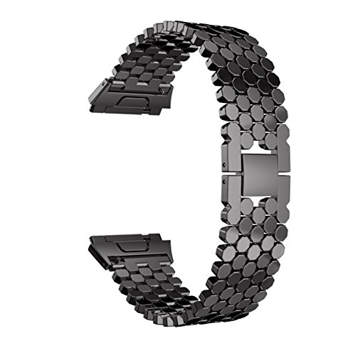 Correa deportiva de acero inoxidable para Fitbit Ionic miniatura 3