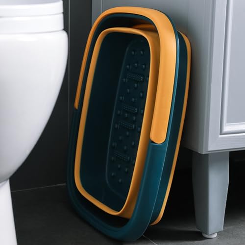 Spa de pies plegable con masaje 44.5x34x23 cm azul oscuro miniatura 3