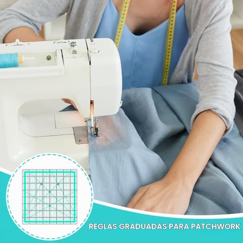 Miniatura 6 de Zernblend 5 Piezas Regla Para Acolchado, Regla Grande, Regla De Patchwork, Regla De Costura 2,5 3,5 5 6 8 Pulgadas