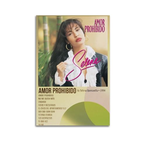 Selena Quintanilla - Póster de álbum - Decoración para el hogar y la oficina - Sala de estar y dormitorio de adolescentes - 40 x 60 cm, sin marco