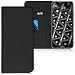 Produktbild kwmobile Hülle kompatibel mit Huawei Y6 (2019) - Kunstleder Handy Schutzhülle - Flip Cover Case Schwarz