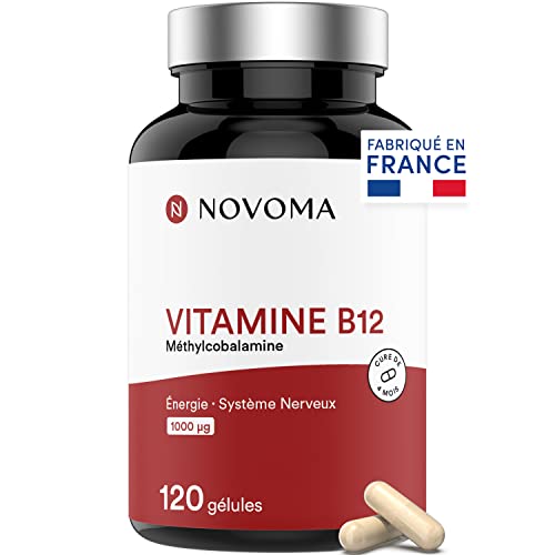 NOVOMA Vitamine B12 Vegan 1000 μg, Méthylcobalamine Pure,...