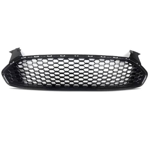 Grille en nid d'abeille noir brillant pour pare-chocs Ford Mondeo