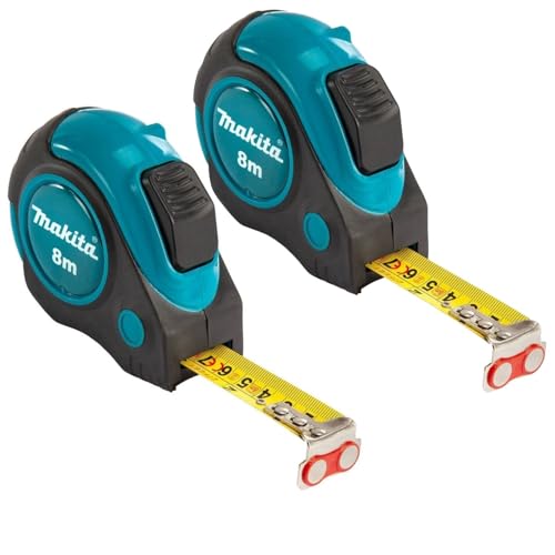 Makita P-73003 Set of 2 Autolock Measuring Tape Measure 8 Metres